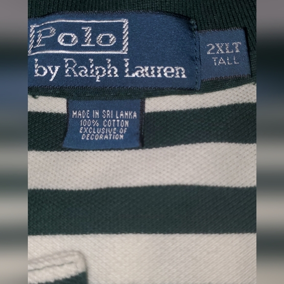 2XL TALL RALPH LAUREN STRIPED POLO SHIRT - Picture 4 of 6